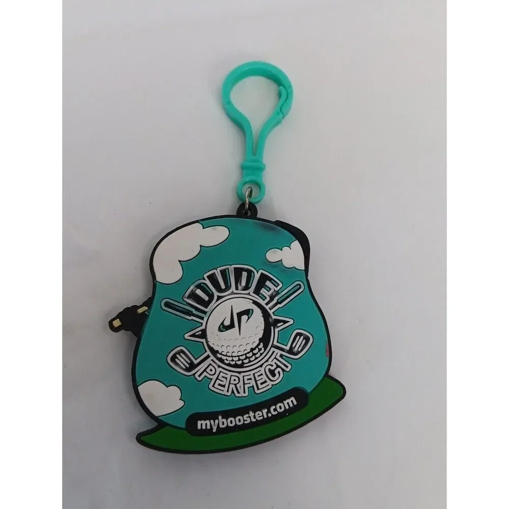 Dude Perfect Keychain Charm Lot Wheel Unfortunate Panda Golf Space Biking Logo